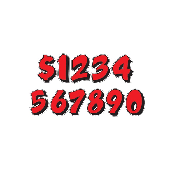 Ez Line Die Cut Graphic Red /Black Adhesive Numbers: Best